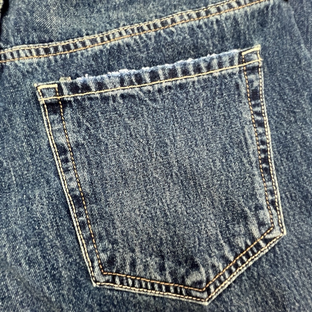 Hollister Low Rise Baggy Jeans Womens 10R W30 Blue Wide Leg Denim 100% Cotton Y2 - Picture 8 of 16